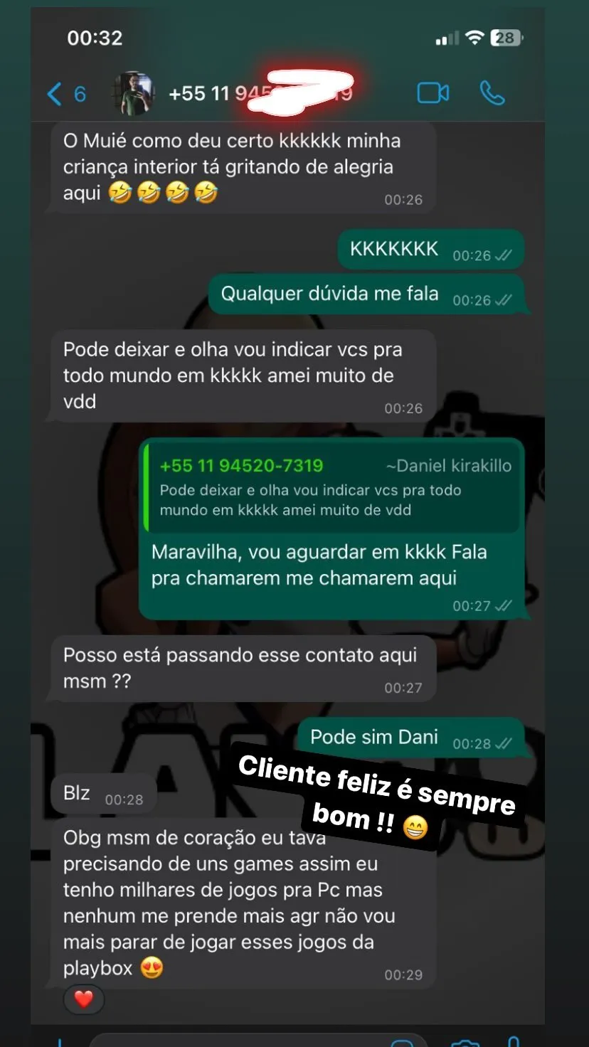 Depoimento clientes | Playbox